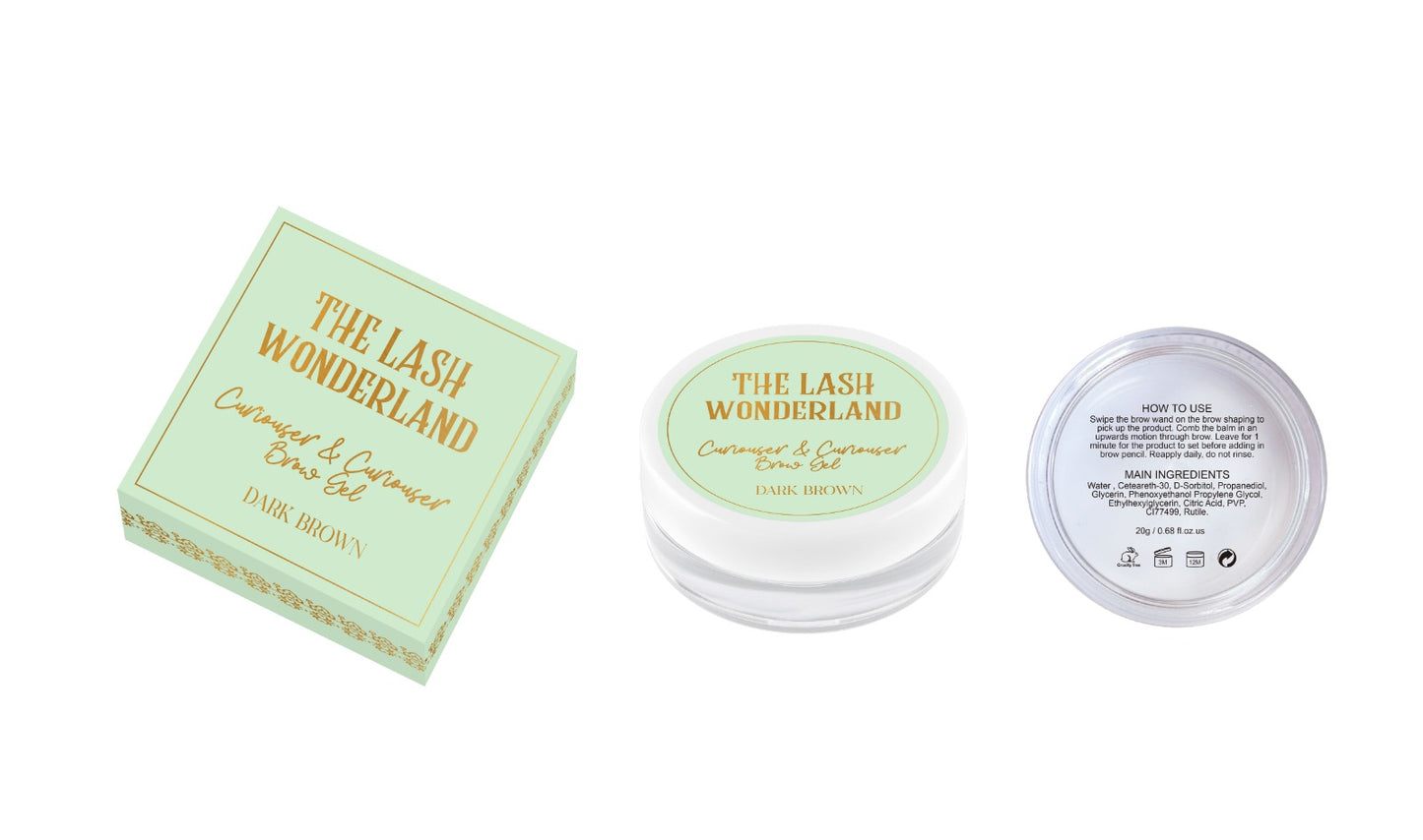 Curiouser & Curiouser Dark Brown Brow Gel